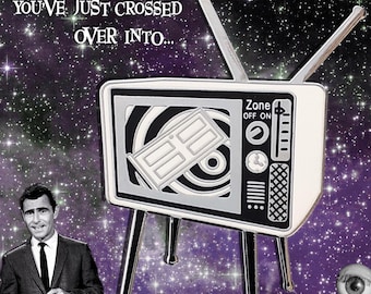 Twilight Zone TV Enamel Pin | Rod Serling Show Series | Eye Of The Beholder Episode | Enamel Pins Movies | Scifi Enamel Pin