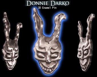 Donnie Darko 3D Enamel Pin | Frank the Bunny Rabbit Mask | SciFi Horror Movie | Lapel