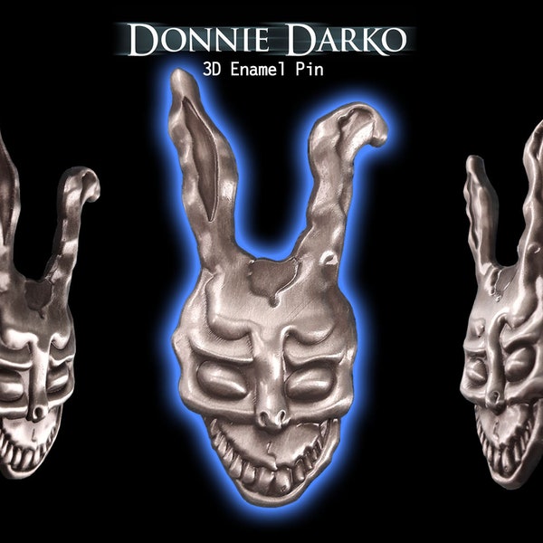 Donnie Darko 3D Enamel Pin | Frank the Bunny Rabbit Mask | SciFi Horror Movie | Lapel