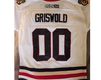 CCM+NHL+Chicago+Blackhawks+Christmas+Vacation+Clark+Griswold+00+Jersey%2C+Size+54%2FXL+-+White  for sale online