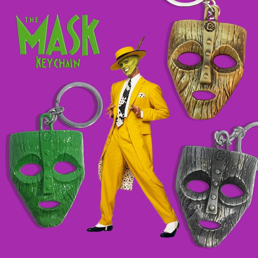 The Mask Keychain | 90s Movie Comedy Film Replica - Etsy