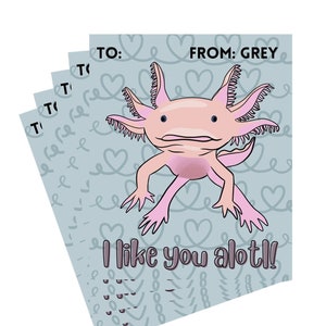 Axolotl Valentine Card - PDF om te downloaden
