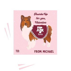Tarjeta de San Valentín PERSONALIZADA "Un pulgar hacia arriba para ti, Valentín" - PDF para descargar