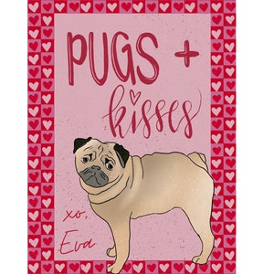 GEPERSONALISEERDE Puppy Hond "Mopshonden en Kusjes!" - PDF om te downloaden