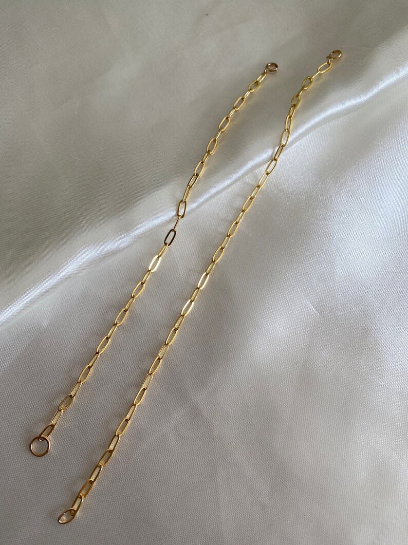 Gold Paperclip Non Tarnish Bracelet 14k Gold Fill Dainty Gold Christmas Gift for Her Rainbow Pendant Jewelry