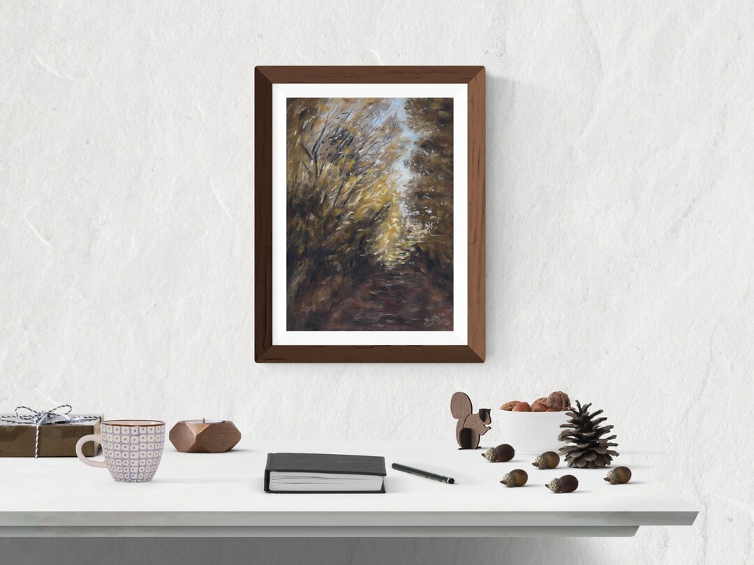 Small Landscape Wall Art Earthy Tones Wall Decoration Tree Landscape
