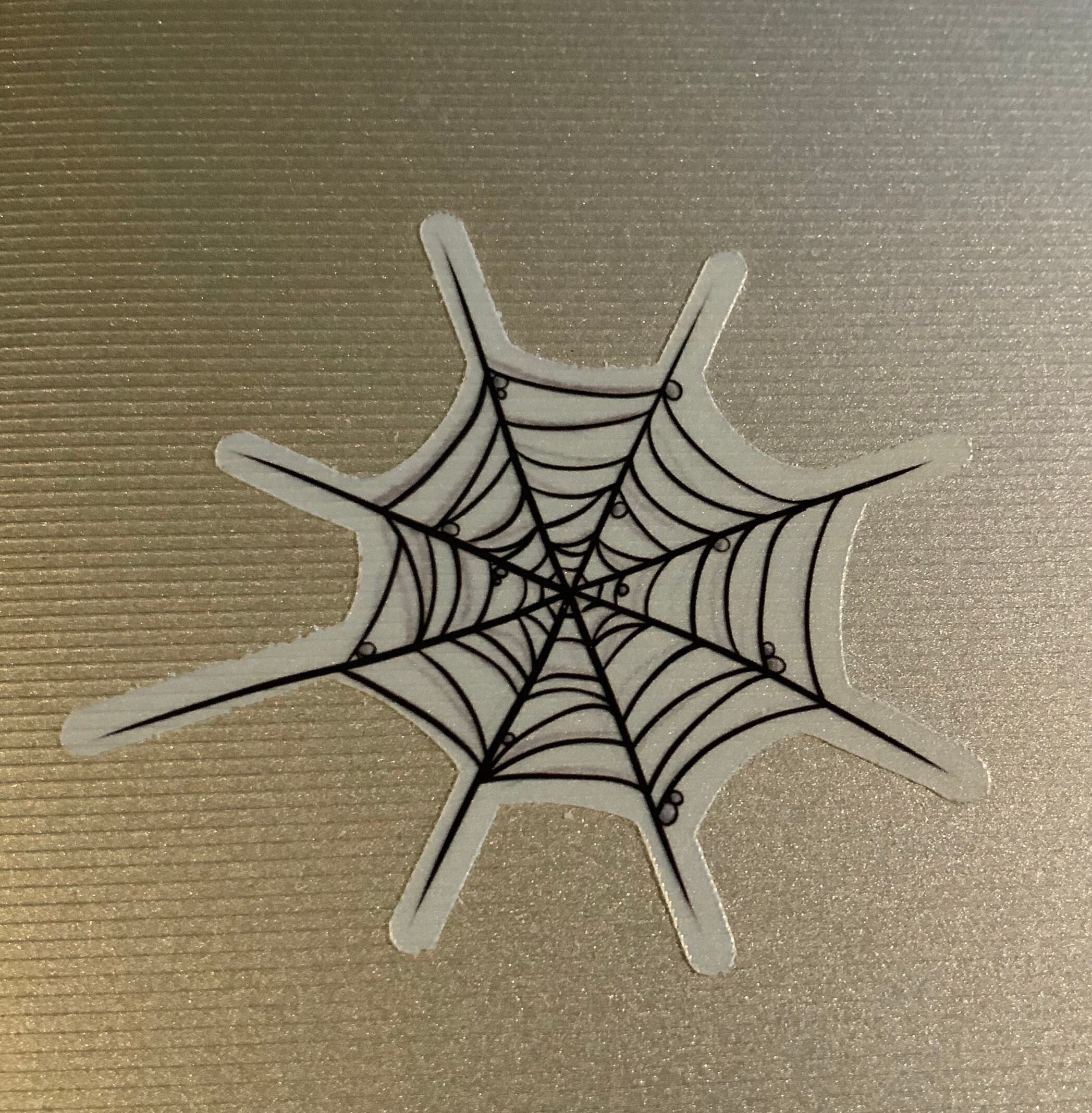 Spiderweb sticker Semi-Transparent | Etsy