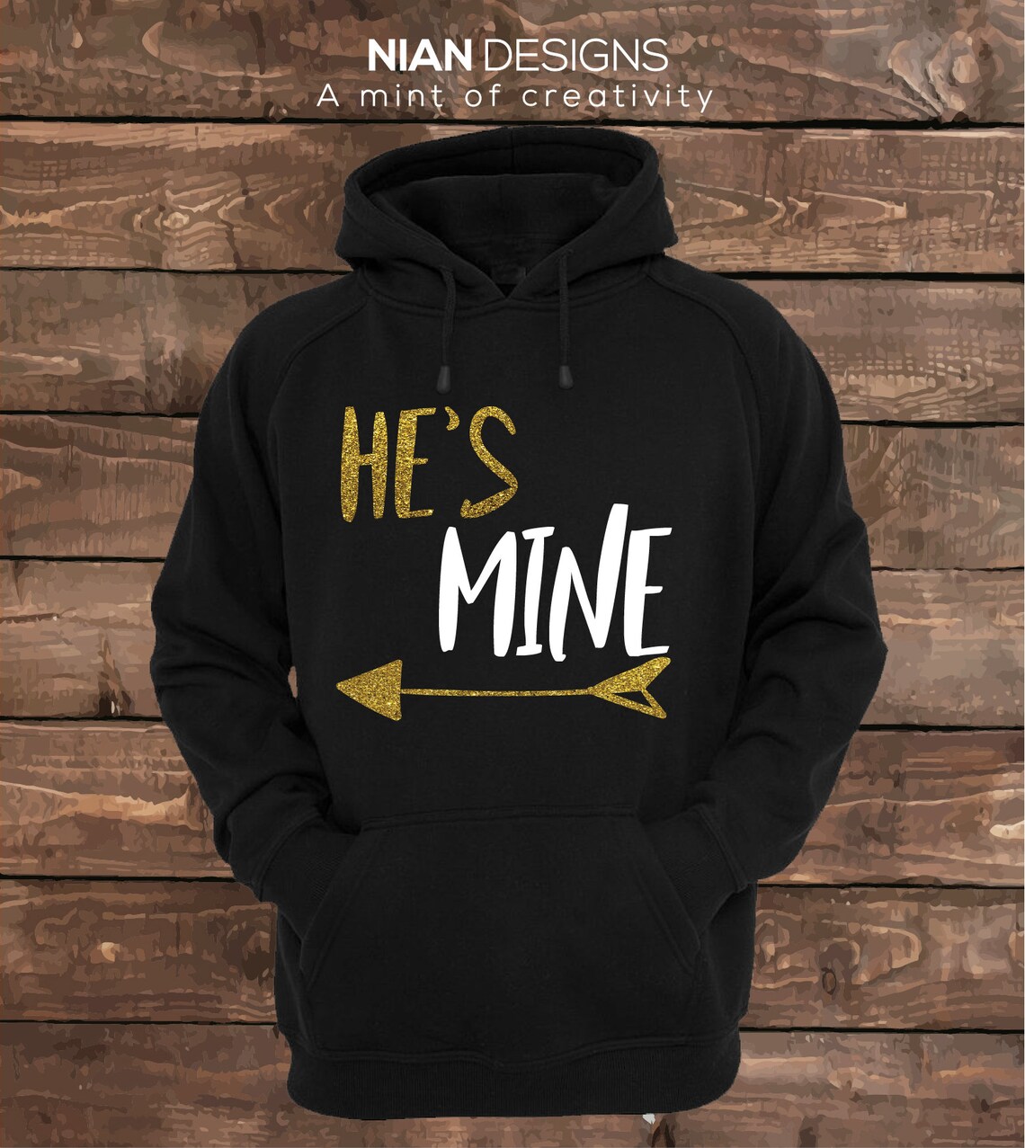 She's Mine and He's Mine - Matching Couple Hoodies - Couple Hoodies ...