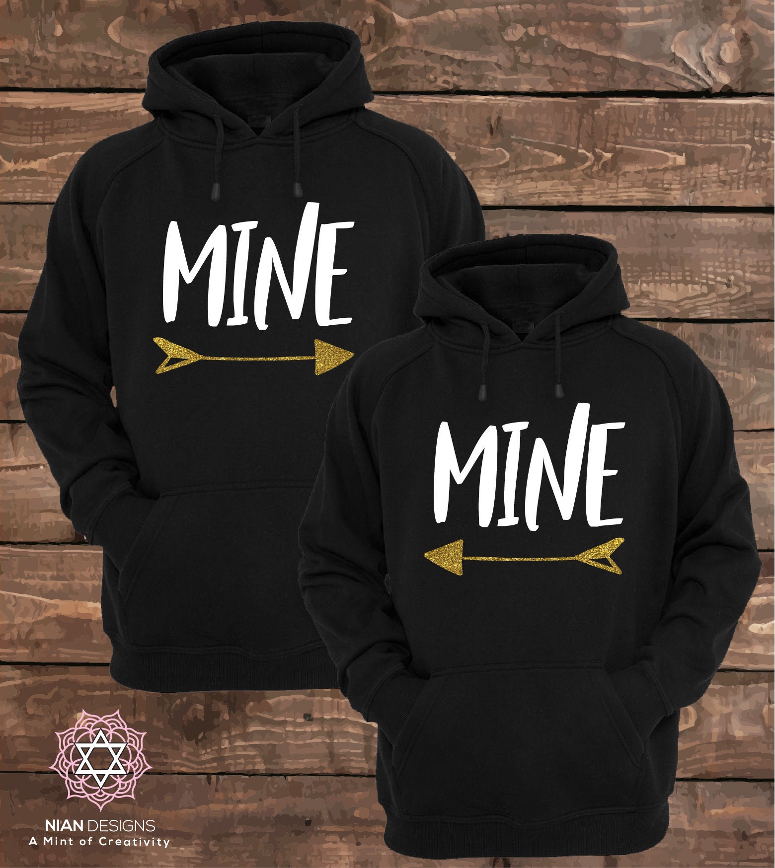 MINE Matching Couple Hoodies Couple 