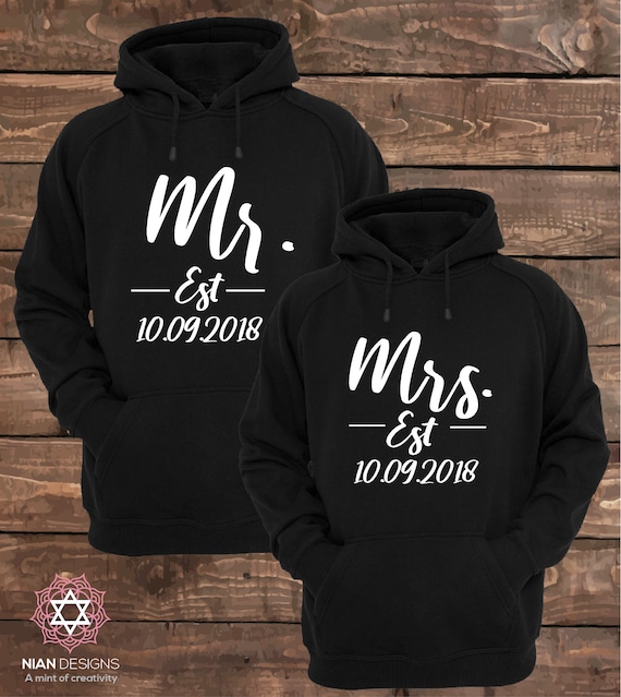 Couple Custom Made Sweatshirts Together Since Mr And Mrs Couple Matching Sweater 