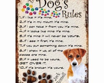 Tin Sign Jack Russell 30x40cm Tin Sign Jack Russell 30x40cm
