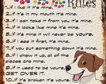 Magnet Kühlschrank Jack Russell Terrier als Verbrecher Hundeserie 