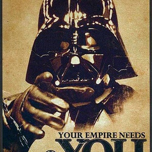 Your Empire Needs You, Retro Metal Sign/Plaque or Fridge Magnet Kitchen Gift Shabby Chic Pub Bar Man Cave
