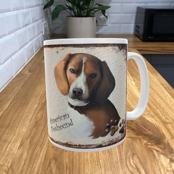 American Foxhound 11oz Coffee Mug My Dog's Bedtime Prayer Theme 369DRMUG