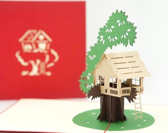 Tree House Pop-Up Card