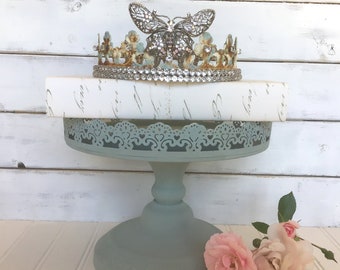 Large butterfly crown Embellished crown decor Crown candle holder Crown cake topper Rhinestone crown cake topper Cake embellishment