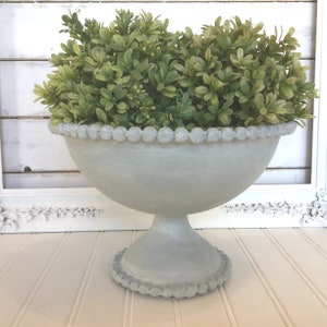 Metal fruit bowl French farmhouse decor French country kitchen dining decor French country urn French country centerpiece French planter