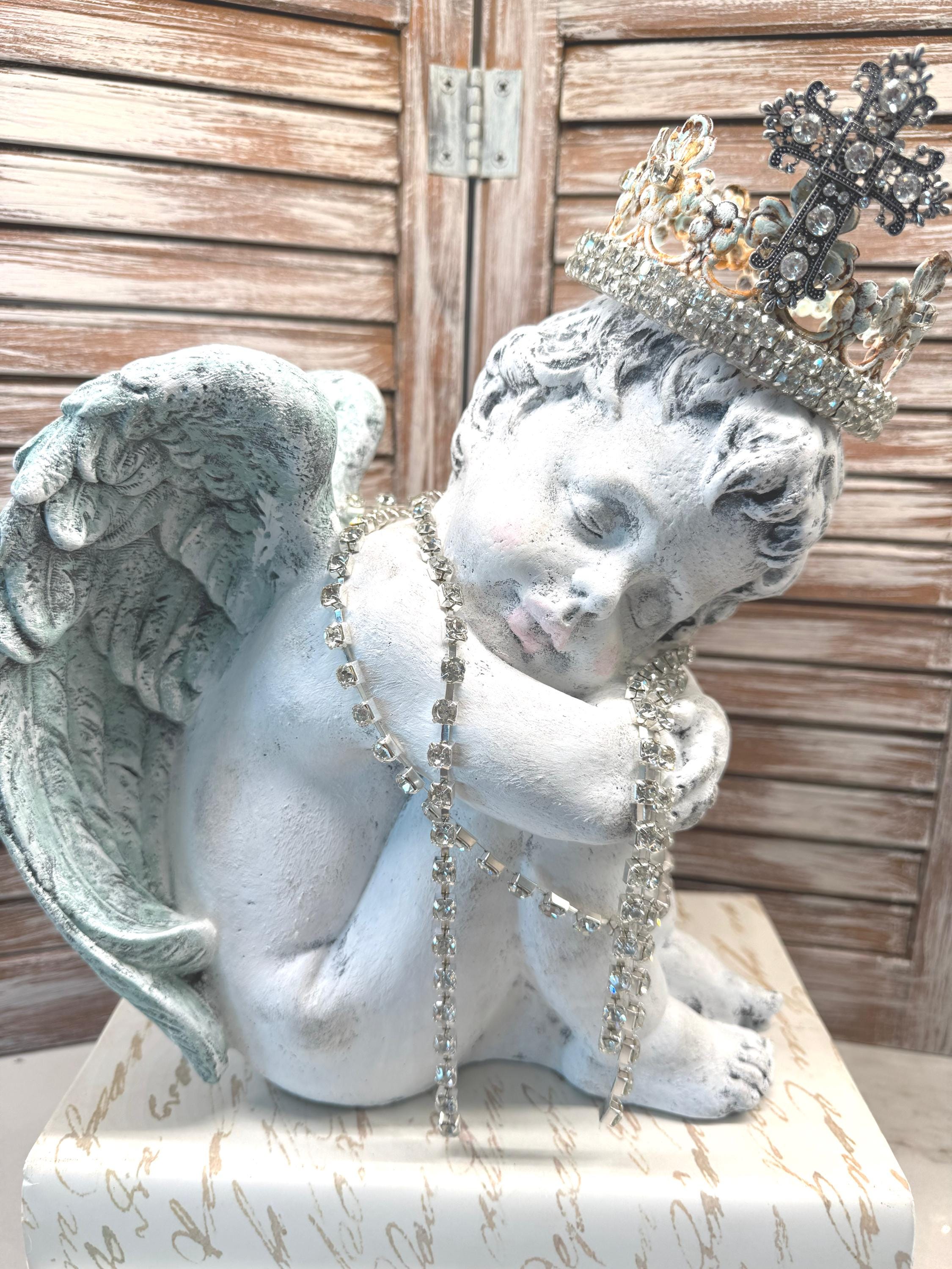 Winged Cherub Statue - Etsy