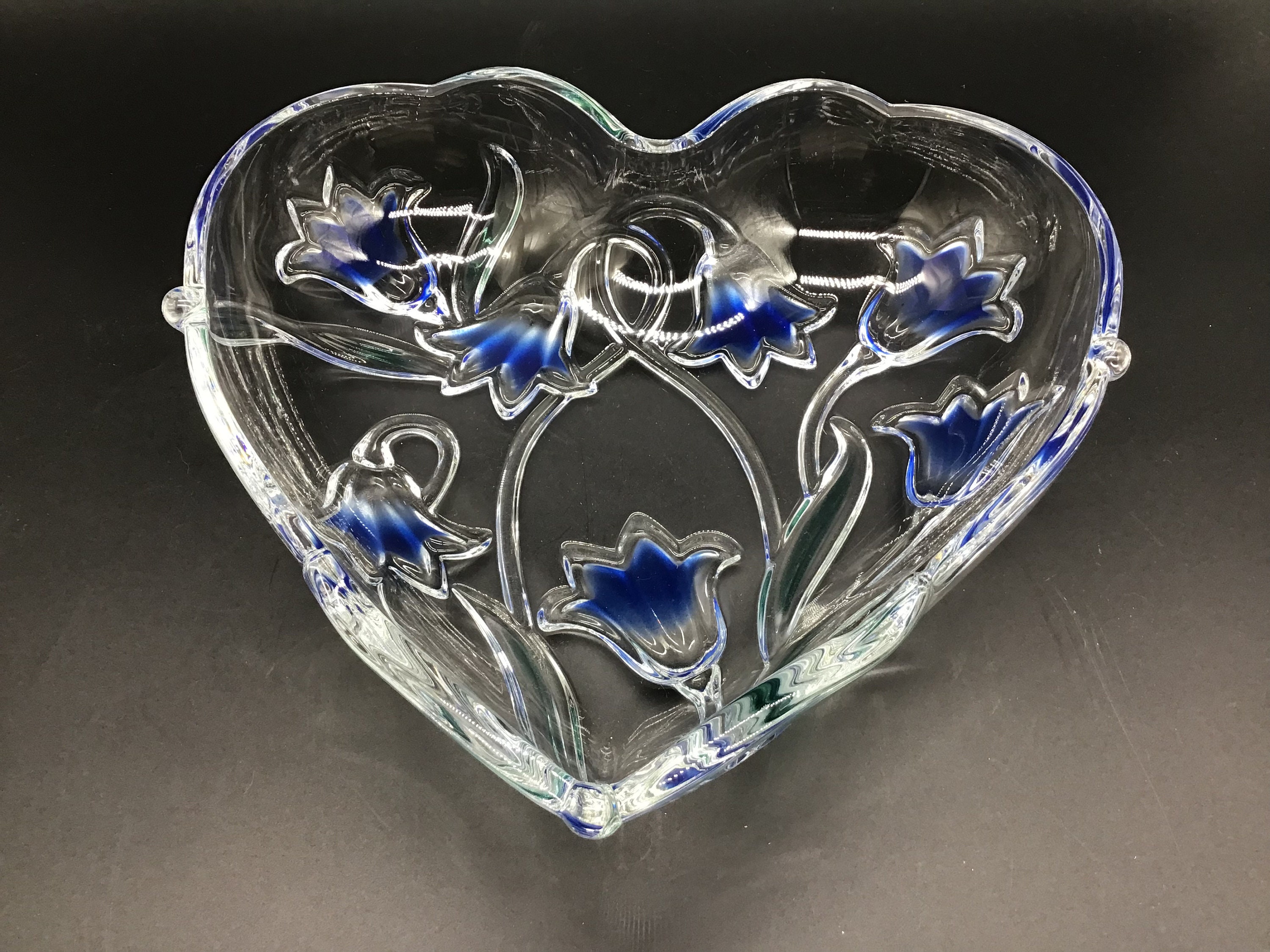 12 Heart Clear Plastic Card Holder, Floral Picks, Flower