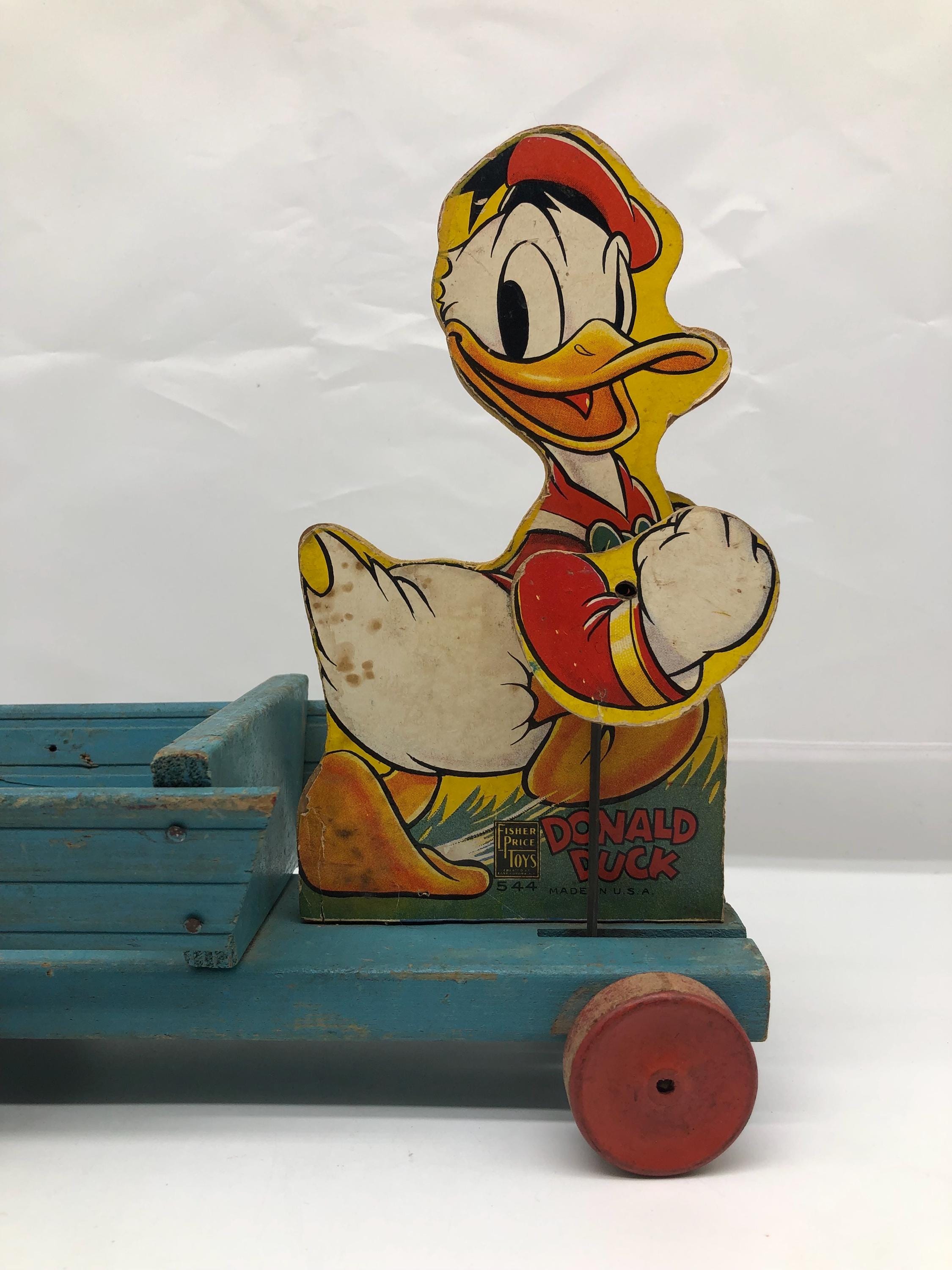 Vintage 1940's Disney Donald Duck Fisher Price Pull Toy - Etsy