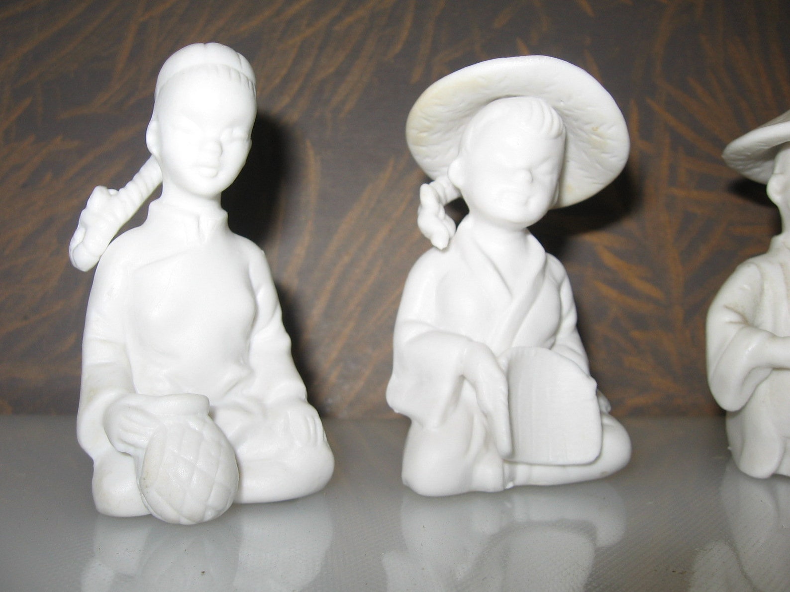 Vintage Asian Figurines Set of 4 1960s Japan Etsy