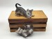Vintage Porcelain Cats at Play Pair of Cat Figurines 