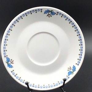 Noritake Progression China Blue Moon Patterned Saucer Set of 7