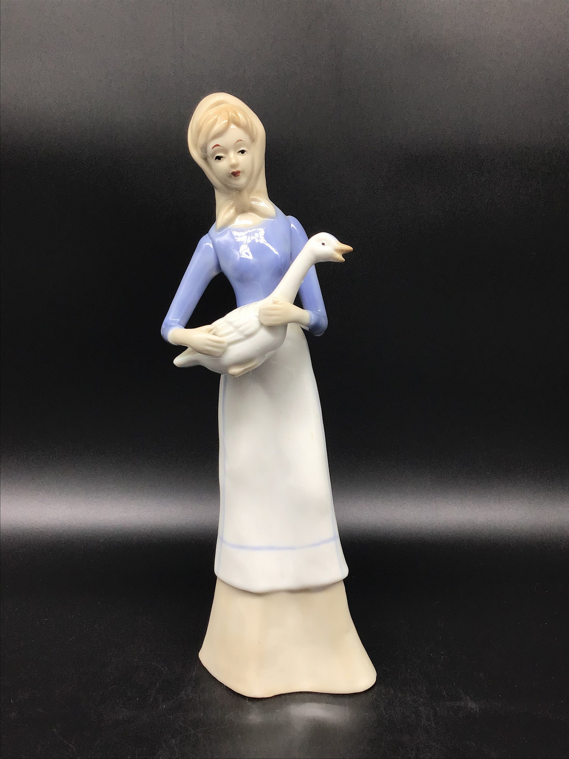 Blue Lady Figurine - Etsy