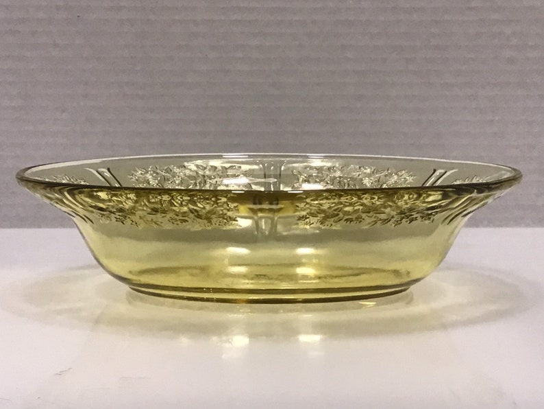 Federal Yellow Depression Glass Oval Serving Bowl in Etsy