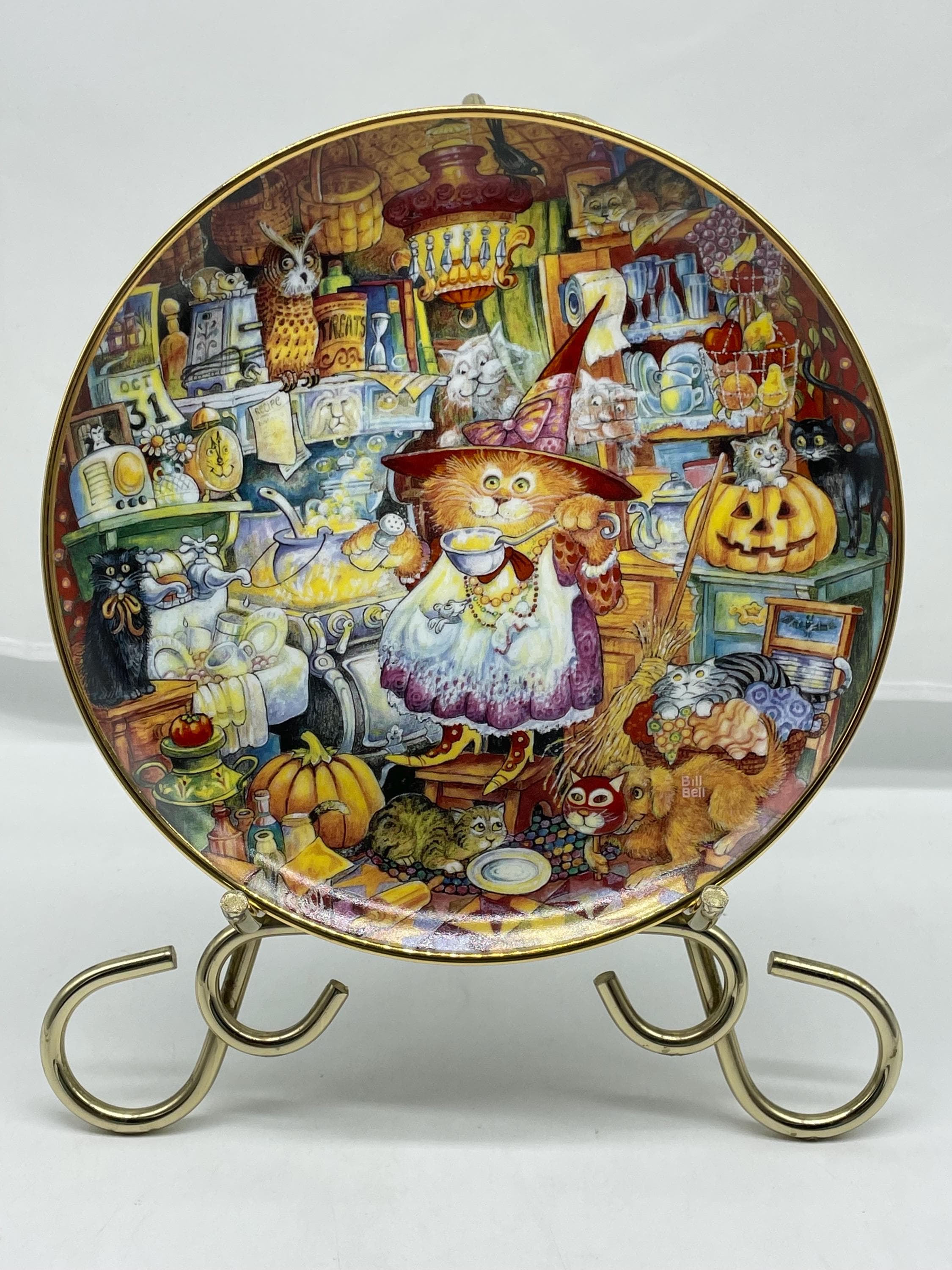 Franklin Mint Cat Plates - Etsy