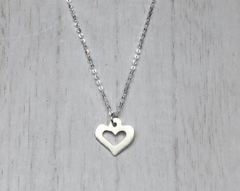 Sterling Silver Heart Necklace