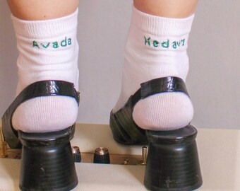 Embroidered socks - Harry Potter - Avada Kedavra - Gift idea