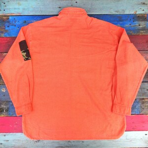 Unisex Casual Shirt / Large/ Cotton canvas/ Long sleeve / Button up / Camouflage /Unisex / Upcycled/ Hipster/ Ethical Clothing/ Urban Shirt image 3