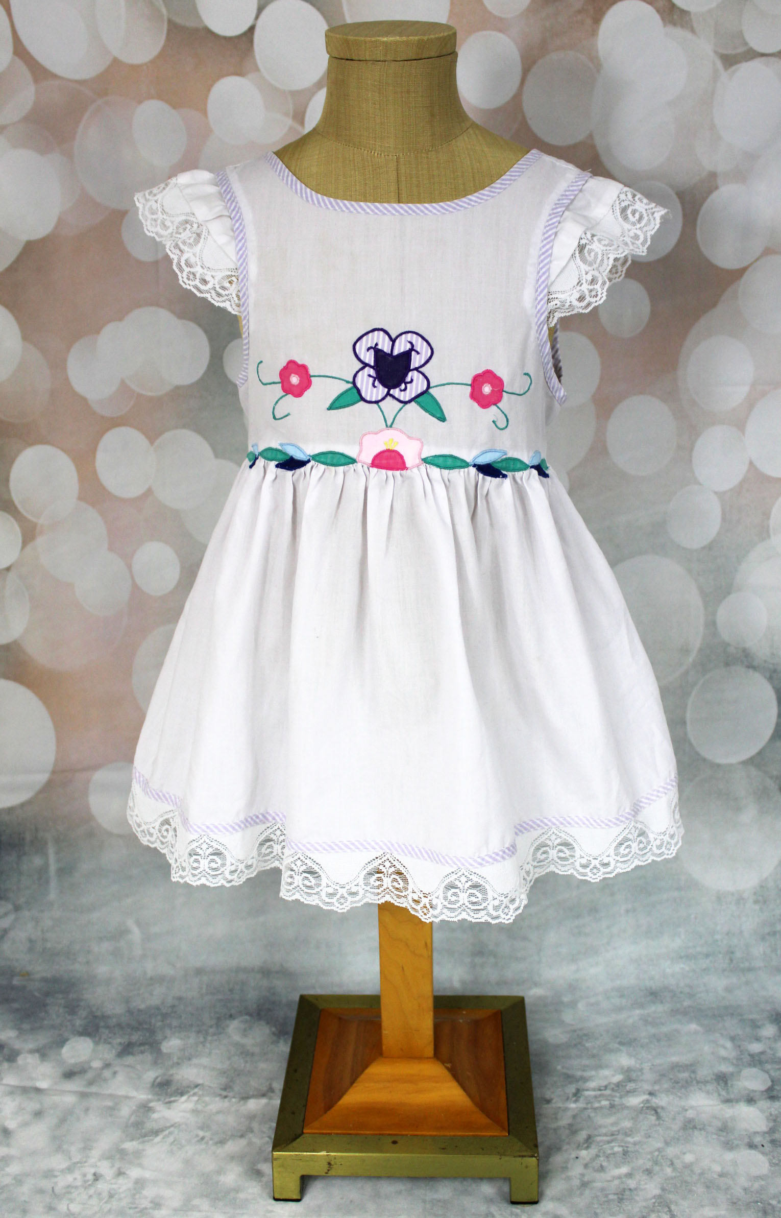 Duck dress Easter dress From the 70s Vintage 6m dress Summer cotton shirt dress