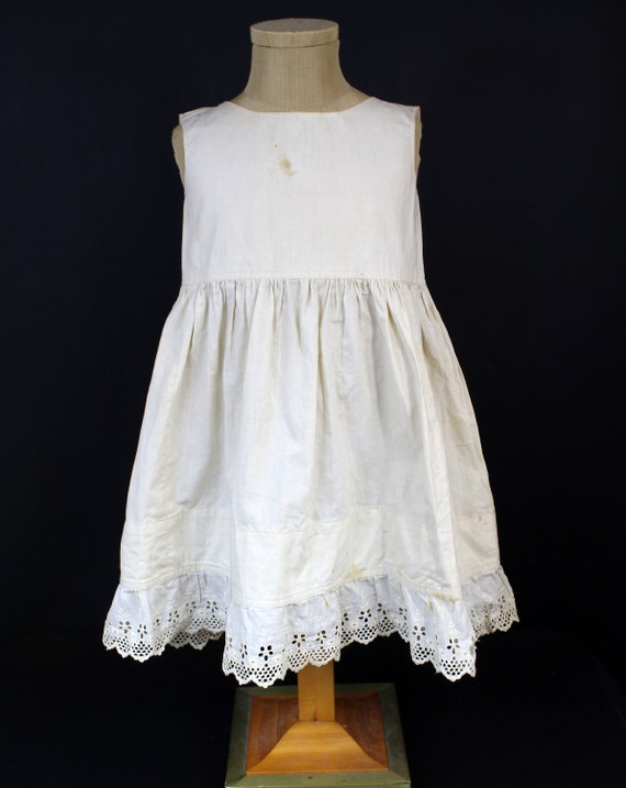 Victorian Era Petticoat Dress Undergarment Eyelet Lac… - Gem