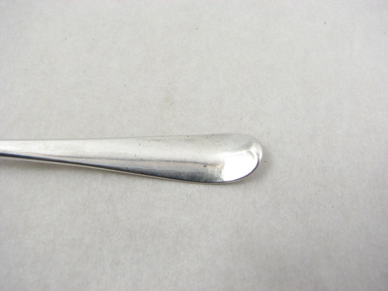 18th century George III Sterling Silver Hanoverian Rattail Teaspoon by William Fearn Three initials c1770s