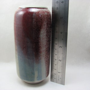 British Studio Sang De Bouef Glazed Studio Vase by Nigel Cox, 14.5 cm H, British Studio Pottery, Impress Marked, c1980s afbeelding 8