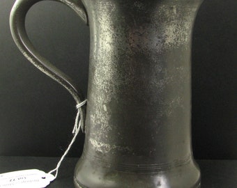 19th century pewter one-third quart mug, Concave Form, City of Bristol mark, Chapman Collection, Bar Maid's Mug