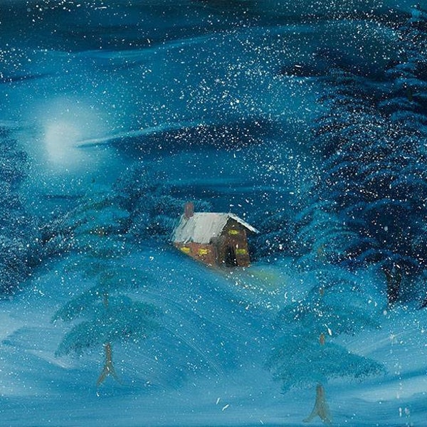Snowy Winter's Evening print