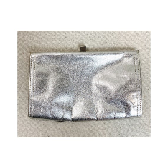 Silver metallic clutch - Gem