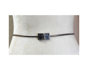 Anne Klein Silver Double Lion Head Belt