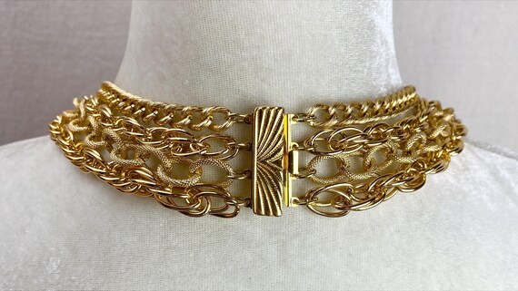 Vintage Signed DB '70s 4 Strand All Different Chu… - image 3