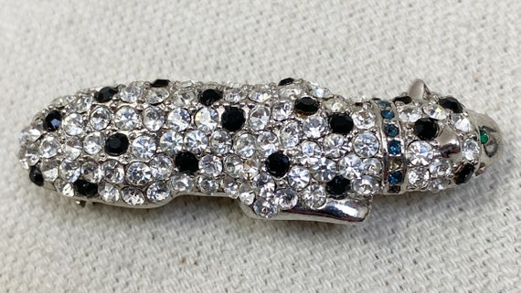 KJL Kenneth Jay Lane for Avon Rhinestone Leopard … - image 4