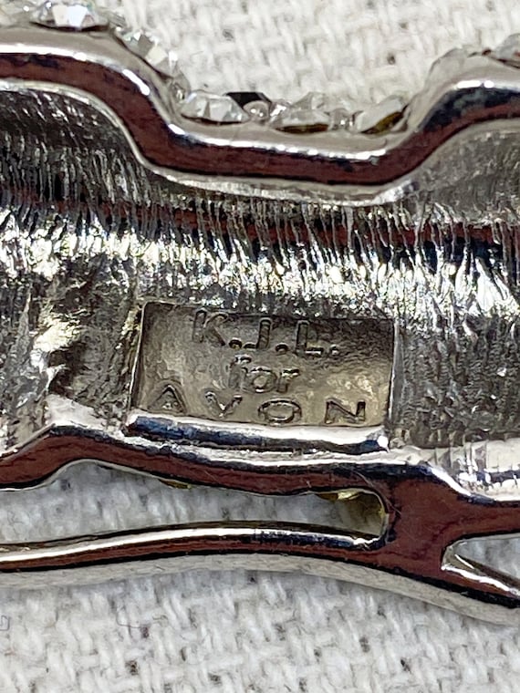 KJL Kenneth Jay Lane for Avon Rhinestone Leopard … - image 6