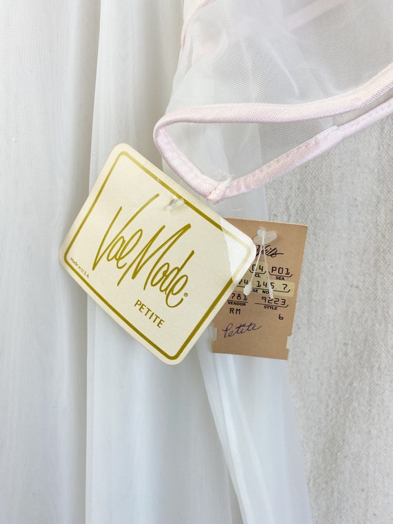 Val Mode Sheer Nylon Open Front Long Dressing Gow… - image 7