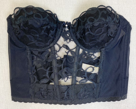 Vintage 90s Victoria's Secret Gold Label Black Fl… - image 6