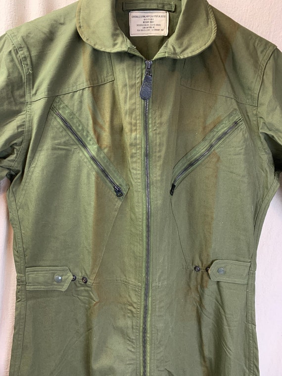 1967 Vietnam Flying Coveralls Poplin OG107 - image 5