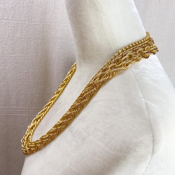 Vintage Signed DB '70s 4 Strand All Different Chu… - image 2