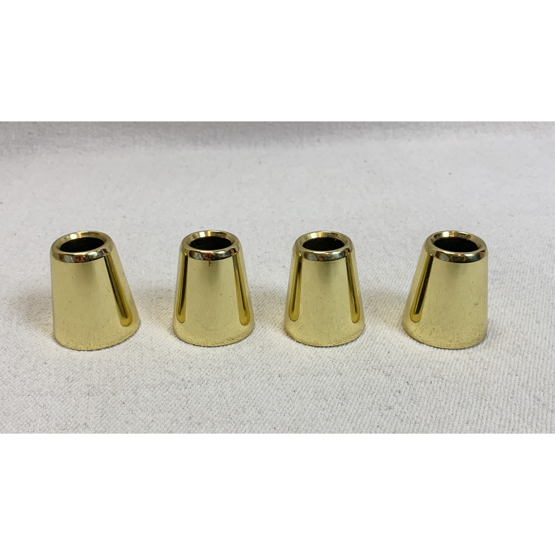 Set 4 Brass Candle Followers for Taper Candles Etsy