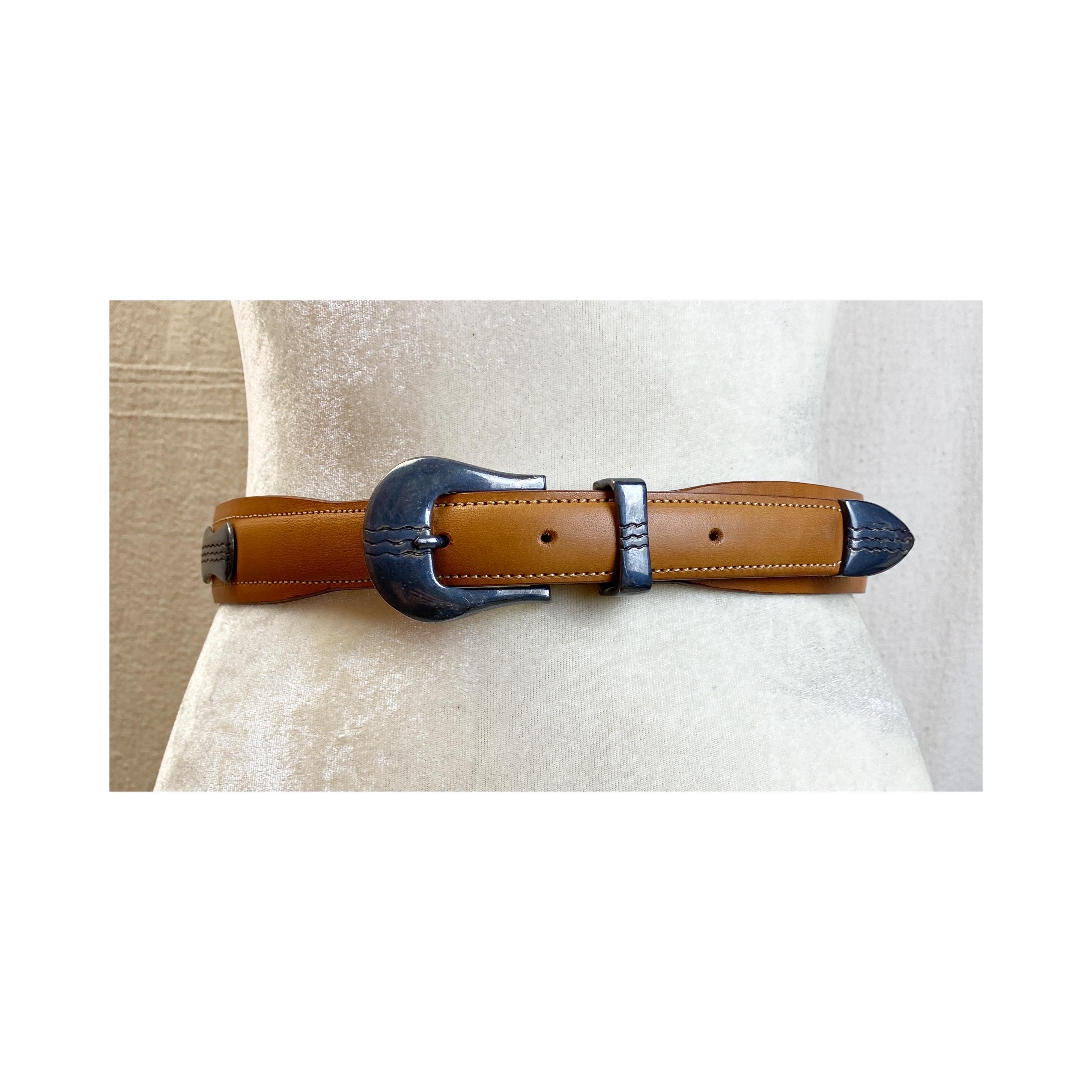 Vintage Abercrombie & Fitch Belt Genuine Leather ?Rare 90 main image 3